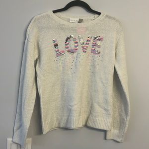 Girls sweater with flip sequins